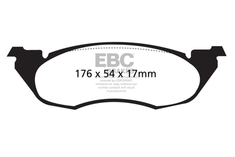 EBC Greenstuff Brake Pad Sets - EBC 91-96 Dodge Dakota 2WD 2.5 Greenstuff Front Brake Pads