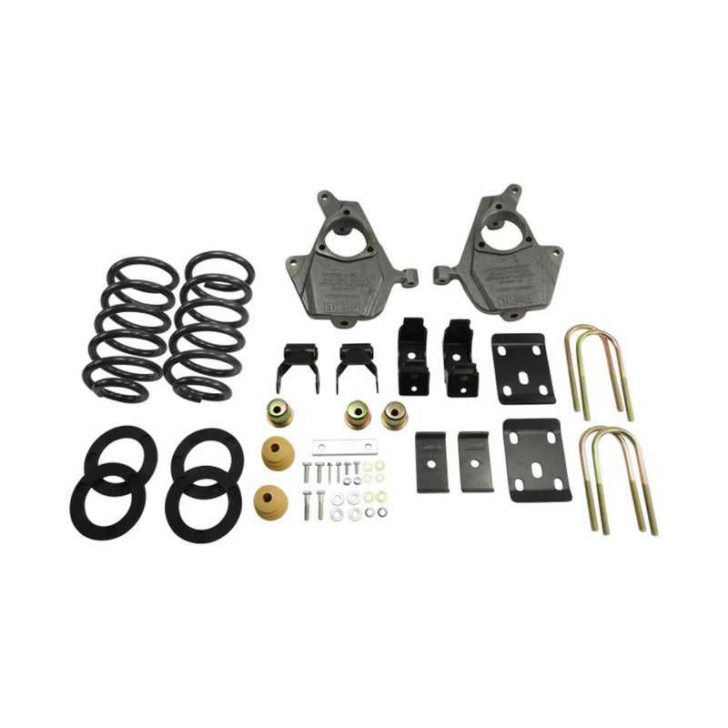 BT Lowering Kit w/o Shocks - Belltech LOWERING KIT 14 Chev/GM Silverado/Sierra Std Cab 2WD 3in or 4in Front/7in Rear w/o Shocks