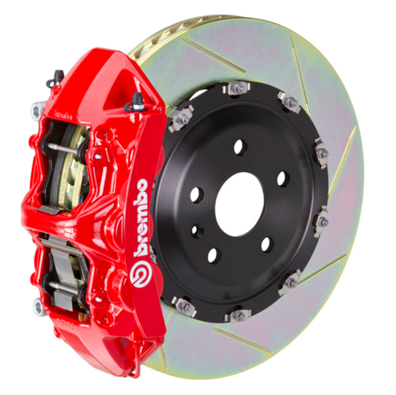 BRB Big Brake Kits - Brembo 20+ Model Y Front GT BBK 6 Piston Cast 365x34 2pc Rotor Slotted Type-1-Red