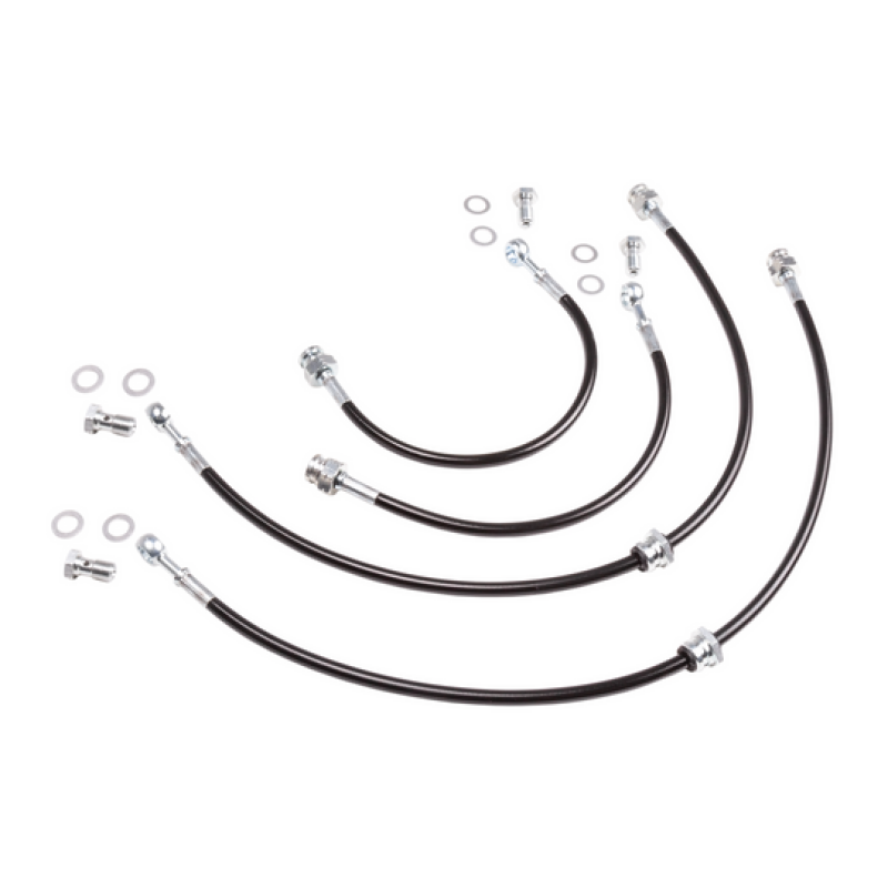 CHB Caliper Brake Lines - Chase Bays 95-02 Nissan 240SX/Silvia S14/S15 Extended Caliper Brake Lines -  Front & Rear Lines