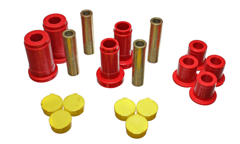 ES Cntrl Arm Bushings - Red - Energy Suspension 02-05 Dodge Ram 1500 2WD Red Front Control Arm Bushing Set