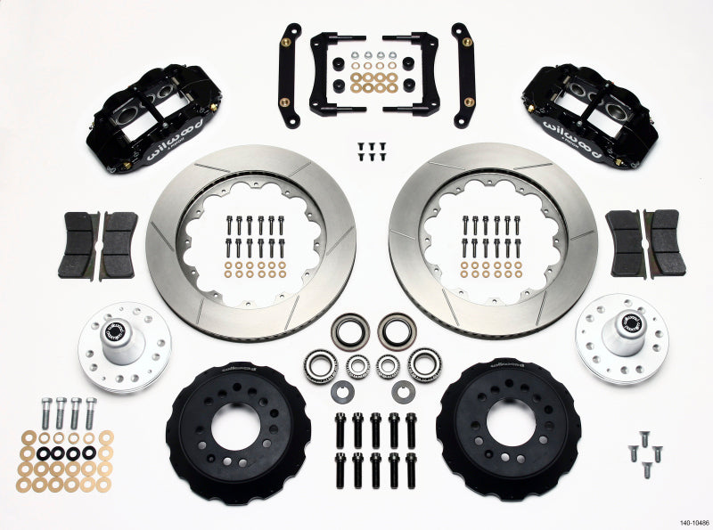 WIL Superlite Brake Kit - Wilwood Narrow Superlite 6R Front Hub Kit 14.00in 70-78 Camaro