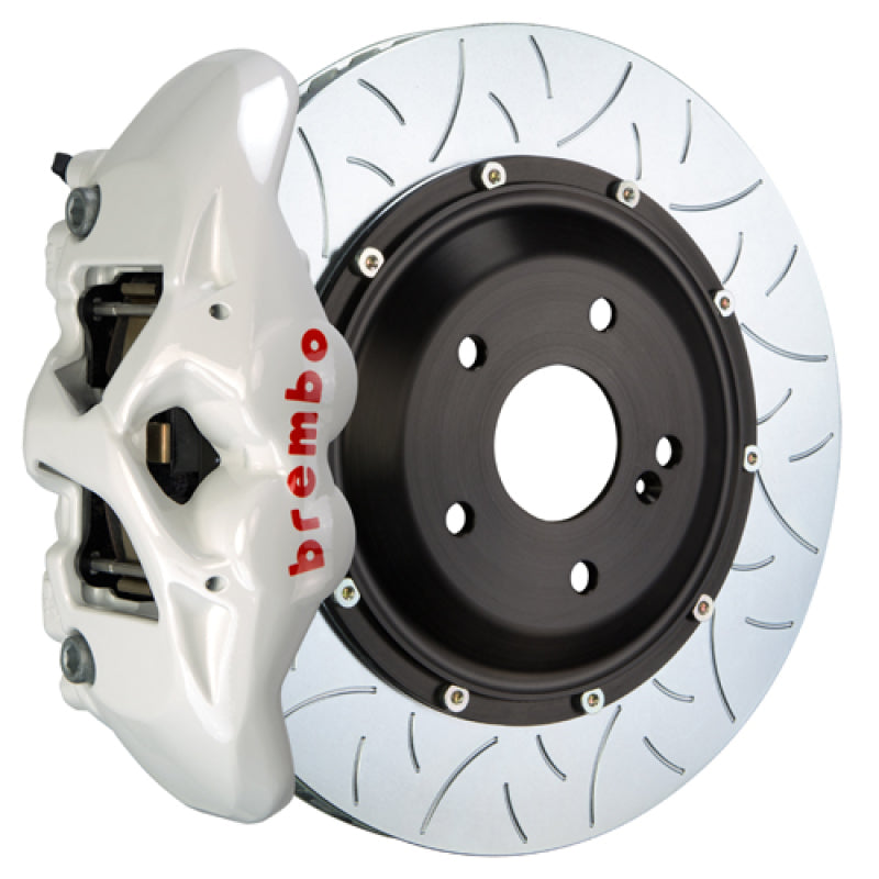 BRB Big Brake Kits - Brembo 19+ A6 (C8)/19+ A7 (C8) Front GT BBK 6 Piston Cast 405x34 2pc Rotor Slotted Type-3- White