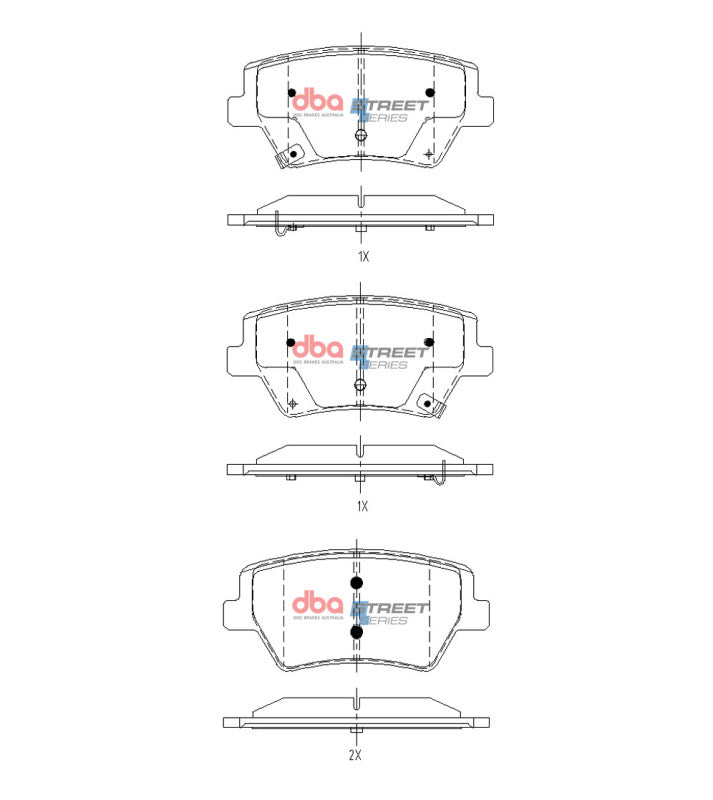 DBA Street Series Brake Pads - DBA 2021+ Genesis GV80 Street Series Rear Brake Pads
