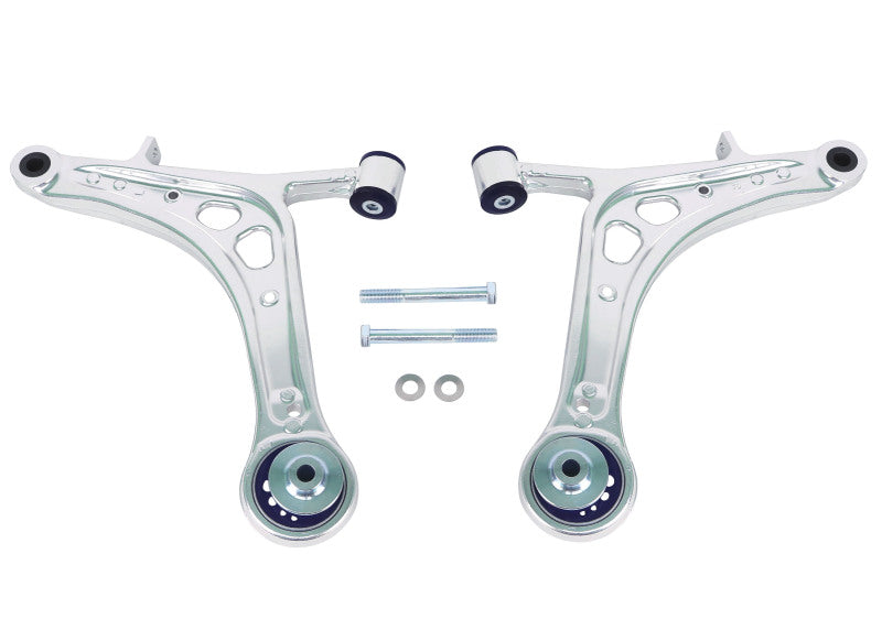 SPR Control Arms - Front - SuperPro 2008 Subaru Impreza WRX STI Front Lower Alloy Control Arm Kit (+Caster)