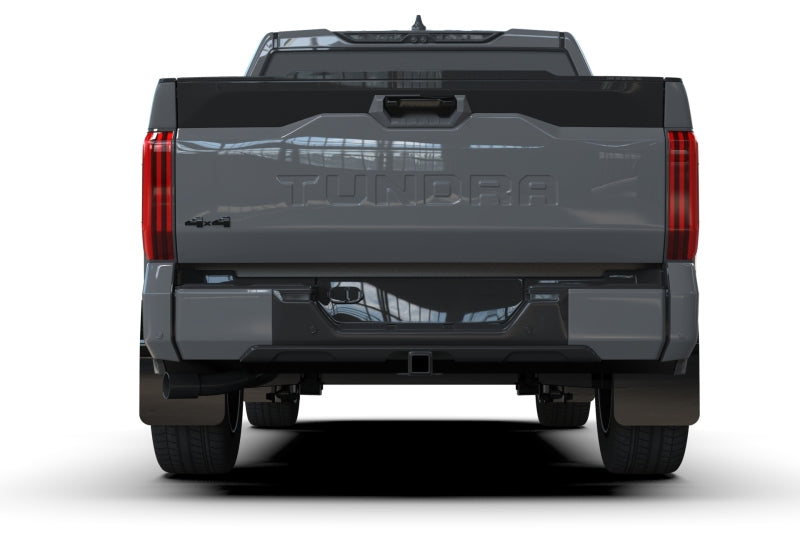 RAL UR Blk Flap/Met. Blk Logo - Rally Armor 22-26 Toyota Tundra Black UR Mud Flap w/Metallic Black Logo