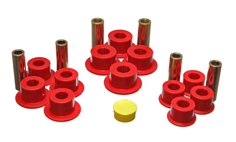 ES Spring/Shackle Bush - Red - Energy Suspension Chevy Rear Leaf Spring Set - Red