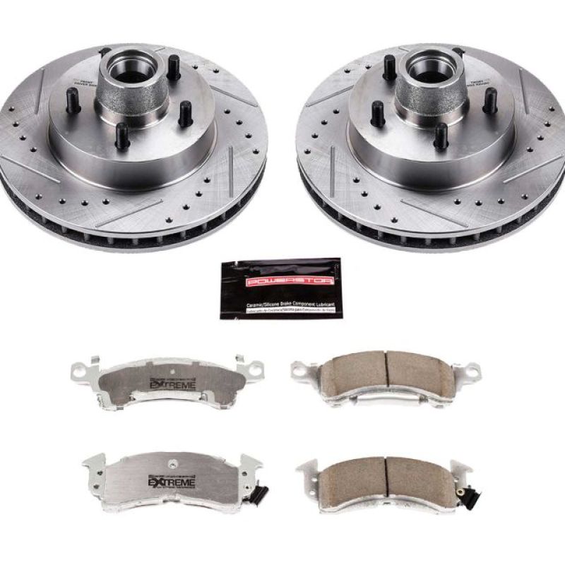 PSB Z26 Street Warrior Kit - Power Stop 71-73 Buick Centurion Front Z26 Street Warrior Brake Kit