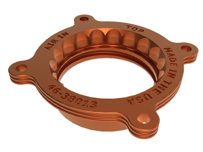 AFE Silver Bullet TBS - aFe Silver Bullet Throttle Body Spacers TBS 22-23 Toyota GR86 H4-2.4L - Orange