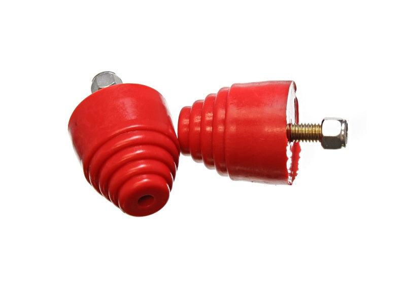 ES Bump Stops - Red - Energy Suspension All Purpose Red Bump Stop Set 2 1/8 inch Tall / 2 inch dia. (2 per set)