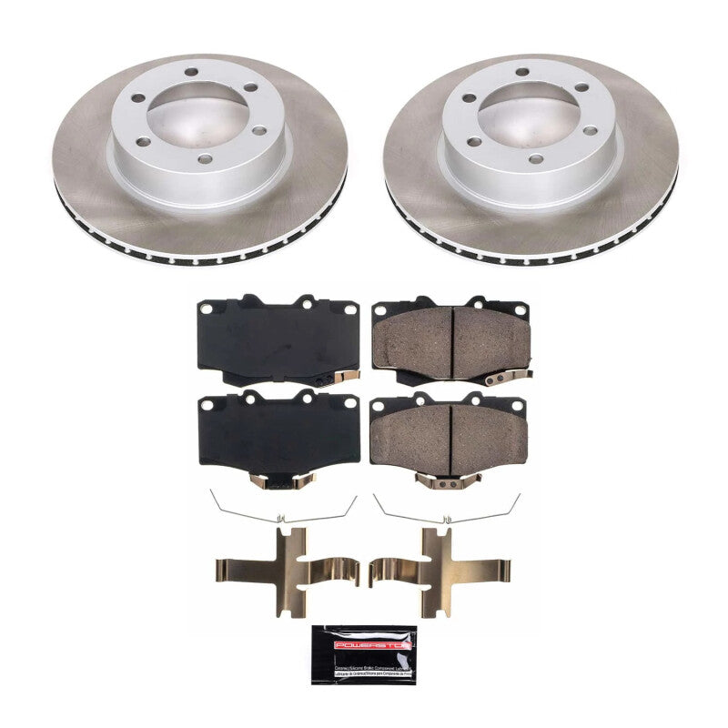 PSB Semi-Coated Rotor Kits - Power Stop 2004 Toyota Tacoma Front Semi-Coated Rotor Kit