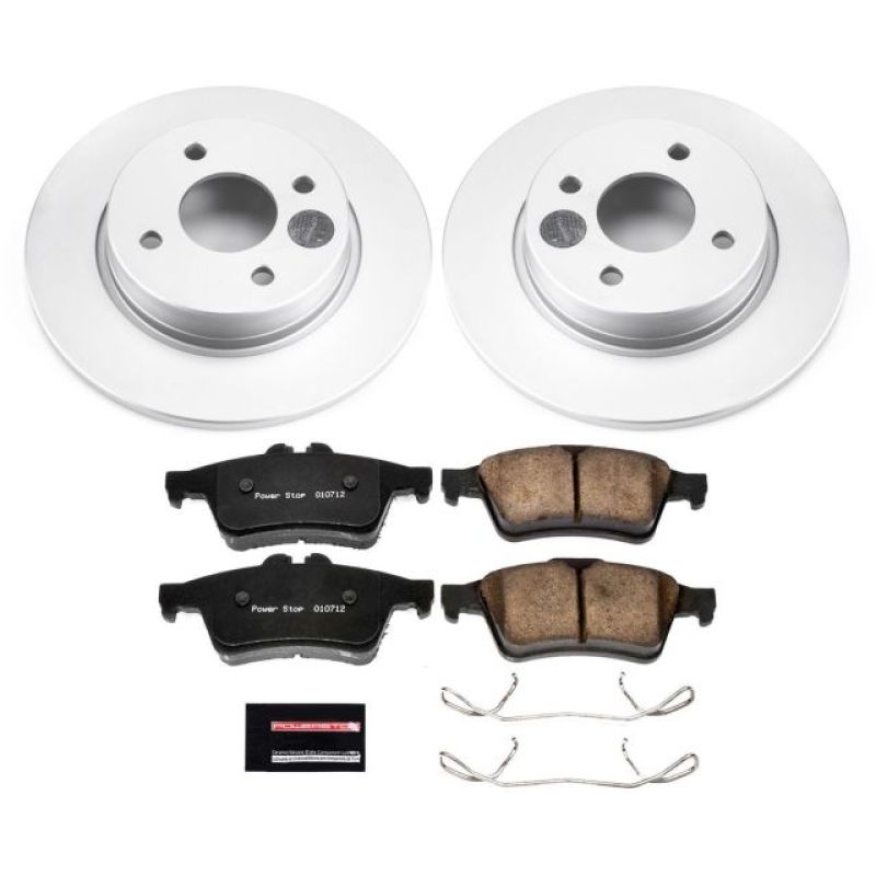 PSB Z17 Evolution Coated Kit - Power Stop 2018 Ford EcoSport Rear Z17 Evolution Geomet Coated Brake Kit