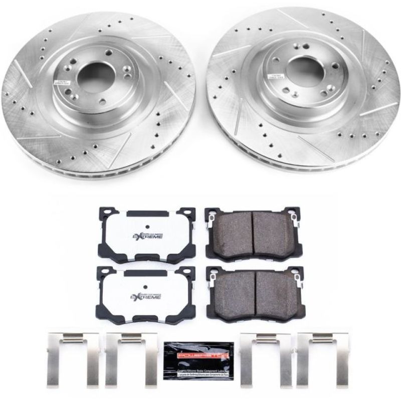 PSB Z26 Street Warrior Kit - Power Stop 15-16 Hyundai Genesis Front Z26 Street Warrior Brake Kit