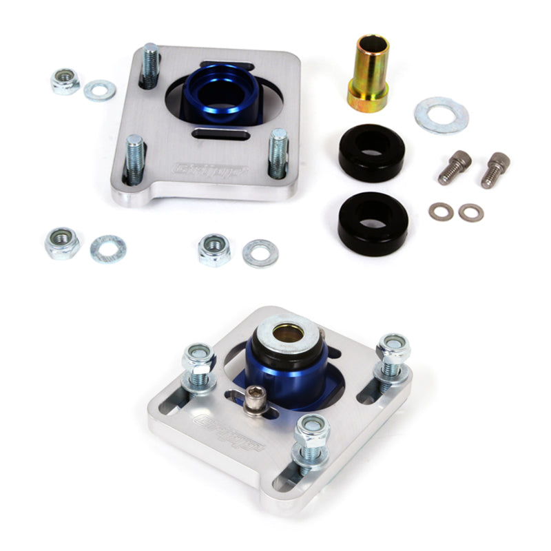 BBK Caster Camber Plate Kit - BBK 94-04 Mustang Caster Camber Plate Kit - Silver Anodized Finish