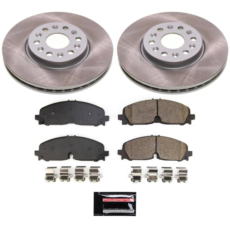 PSB Semi-Coated Rotor Kits - Power Stop 21-22 GMC Acadia Front Semi-Coated Rotor Kit