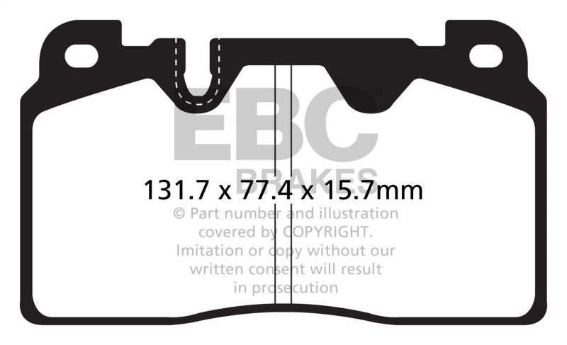 EBC Extra Duty Brake Pad Sets - EBC 12-18 Audi Q5 BR 2.0T Extra Duty Front Brake Pads
