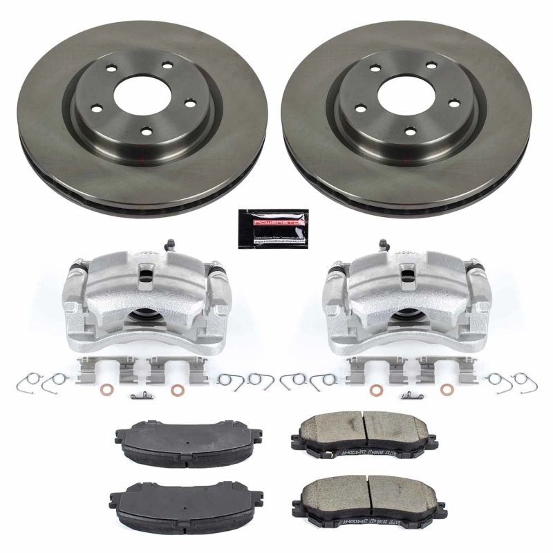 PSB Autospecialty Kit w/Cals - Power Stop 14-19 Nissan Rogue Front Autospecialty Brake Kit w/Calipers