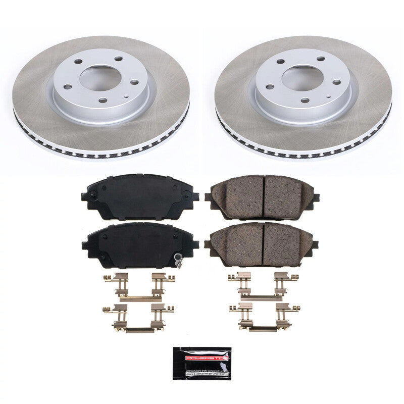 PSB Semi-Coated Rotor Kits - Power Stop 16-21 Mazda CX-3 Front Semi-Coated Rotor Kit