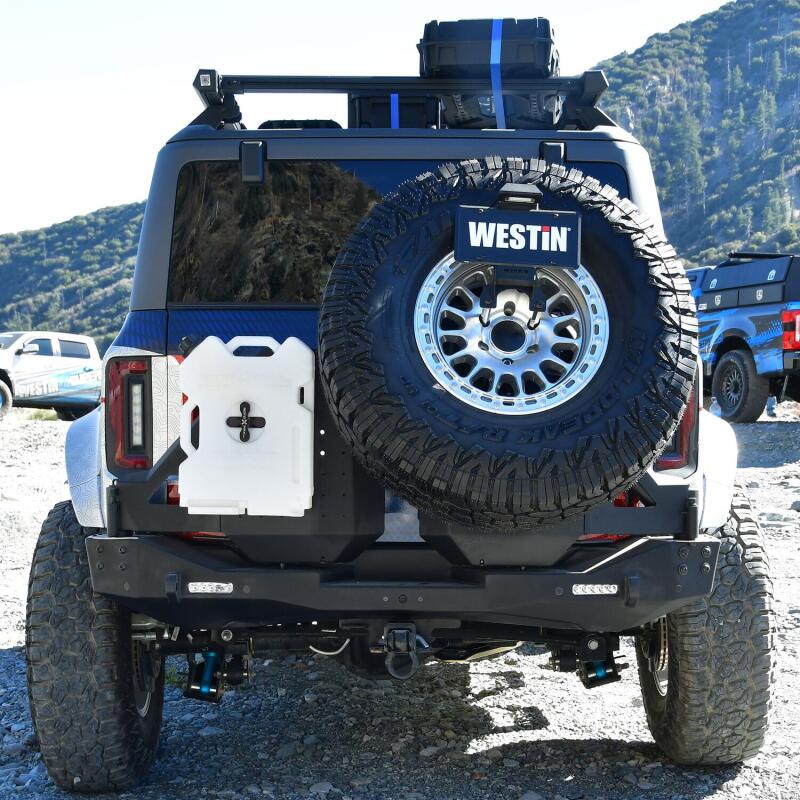 WES XTS Bumpers - Westin 18-25 Wrangler JL Accessory For XTS Rear - D/S Swingout - Tex. Blk