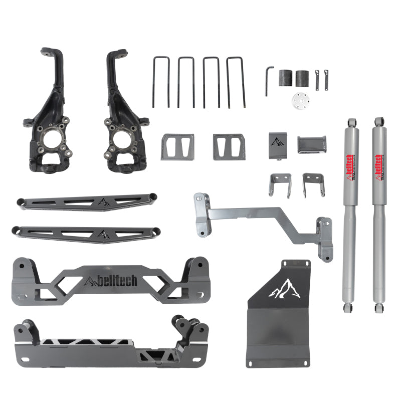 BT Lift Kits - Belltech 15-20 FORD F150 4WD 6in Lift Kit w/ Rear Trail Performance Shocks Only
