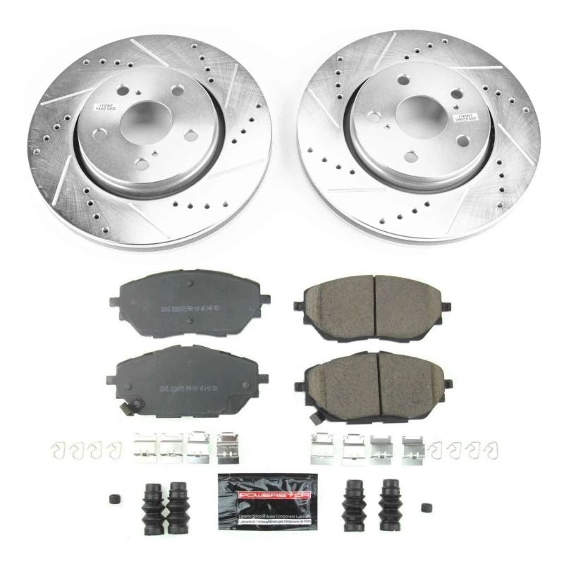 PSB Z23 Evolution Kit - Power Stop 18-19 Toyota C-HR Front Z23 Evolution Sport Brake Kit