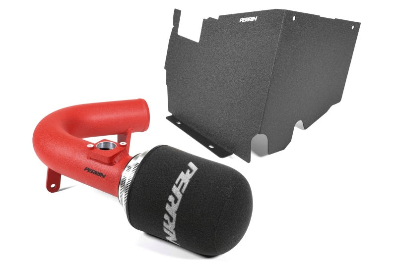 PA Cold Air Intake - PERRIN 22-25 Subaru WRX Cold Air Intake w/Heatshield - Red