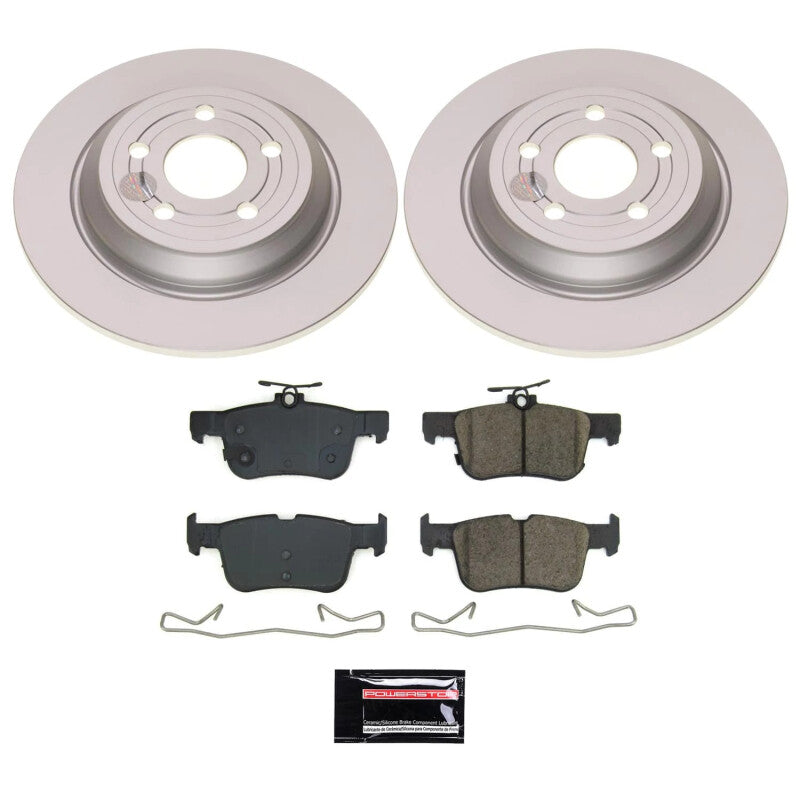 PSB Z17 Evolution Coated Kit - Power Stop 2023 Ford Bronco Sport Rear Z17 Coated Brake Kit