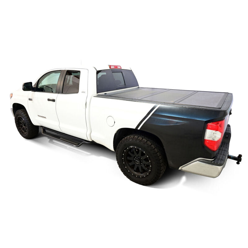 WES Running Boards - Outlaw - Westin 07-21 Toyota Tundra Double Cab Outlaw Drop Running Boards - Tex. Blk