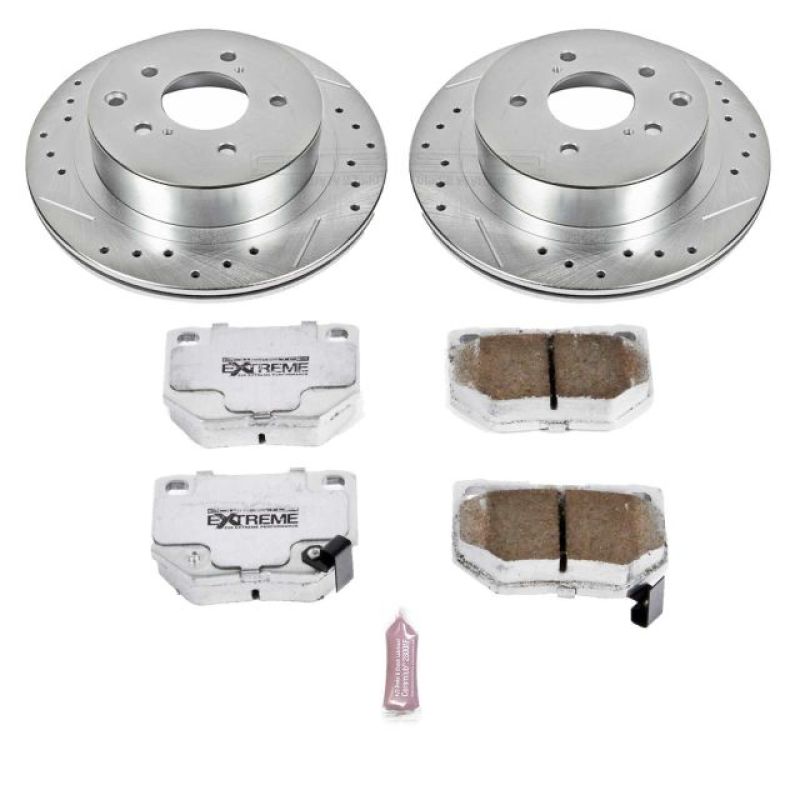 PSB Z26 Street Warrior Kit - Power Stop 89-96 Nissan 300ZX Rear Z26 Street Warrior Brake Kit