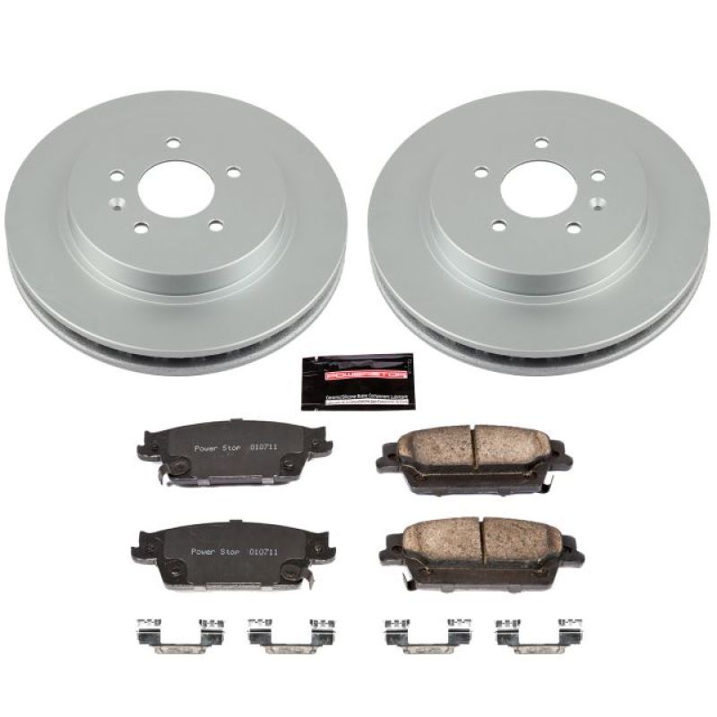 PSB Z17 Evolution Coated Kit - Power Stop 06-07 Cadillac CTS Rear Z17 Evolution Geomet Coated Brake Kit