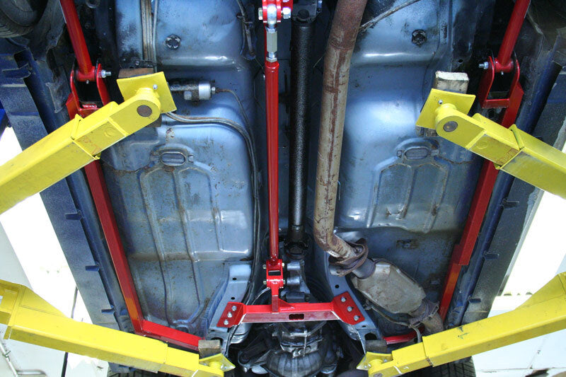 UMI Crossmember Reinforcements - UMI Performance 82-92 GM F-Body Tunnel Mounted Trq. Arm Fits TH400- No Loop - Black