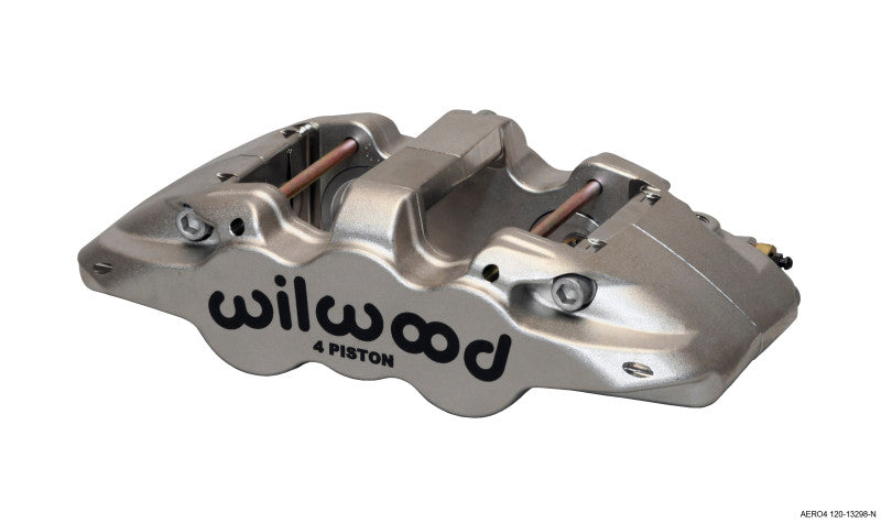 WIL Aero Caliper - Wilwood Caliper-Aero4-ST-L/H-Nickel (.80 Thk Pad) 1.88/1.62in Pistons 1.25in Disc