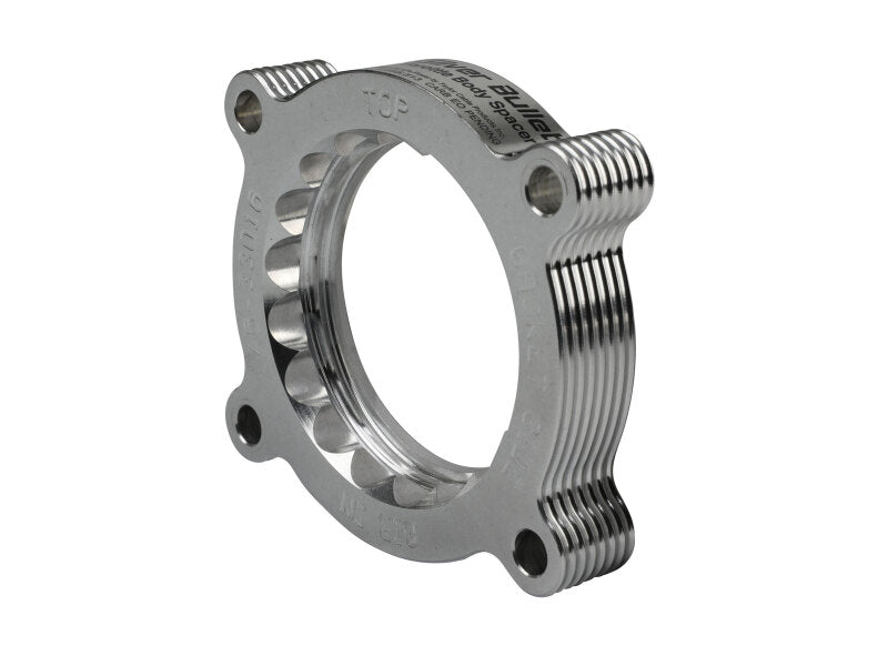 AFE Silver Bullet TBS - aFe 11-14 Ford Mustang/ 11-14 Ford F-150 V6 3.7L Silver Bullet Throttle Body Spacer - Silver