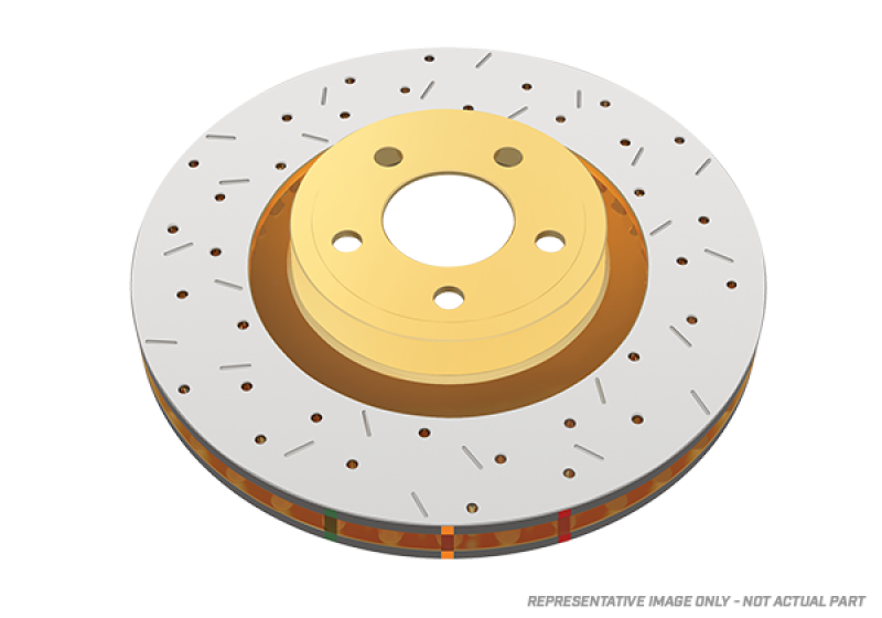 DBA 4000 Slot&Drill Rotors - DBA 94-01 Nissan 200SX/Silvia Rear 4000 XS Series Cross-Drilled/Slotted Rotors