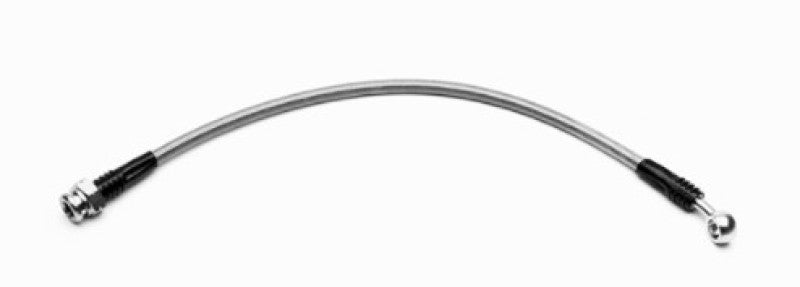 WIL Flexline Brake Hose - Wilwood 15in OAL Flexline -3 Hose to 45 Deg. Block M10 x 1.00 Bubble Flare