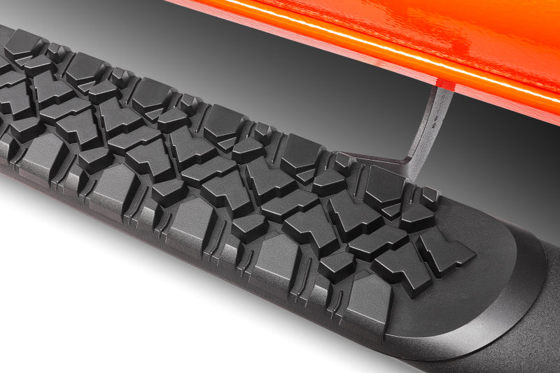 GOR Vertex V3 Side Steps - Go Rhino V-Series V3 Side Step - Universal 80in. (Fits 4DR) - Tex. Blk
