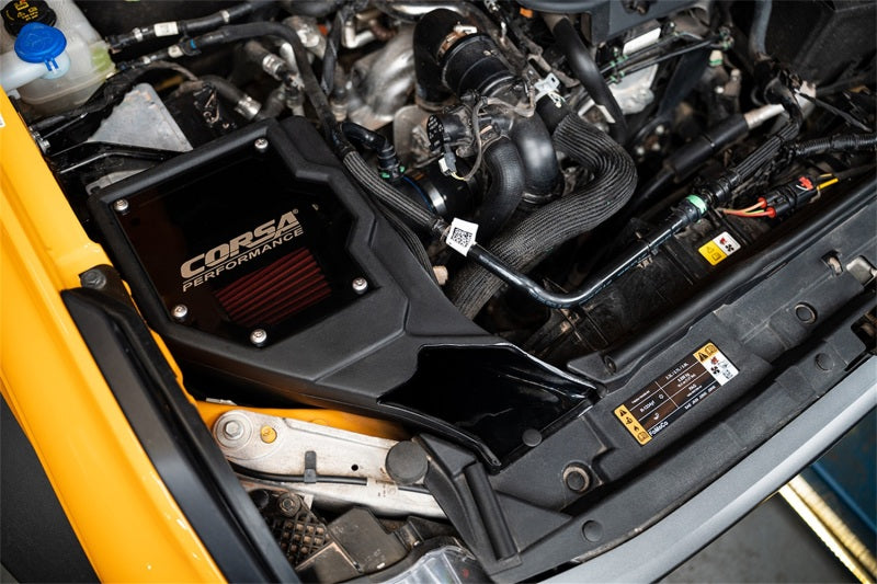 COR Air Intake Closed Box - Corsa 2021-2025 Ford Bronco 2.3L Closed Box Air Intake With DryTech 3D Dry Filter