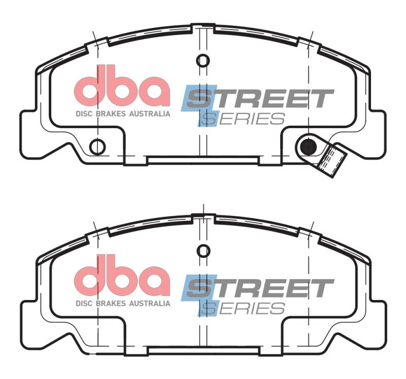 DBA Street Series Brake Pads - DBA 88-95 Honda Civic Street Series Front Brake Pads
