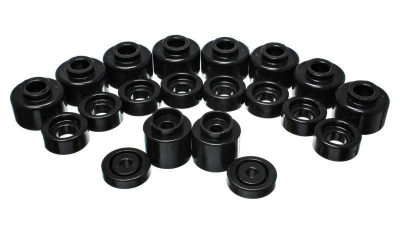 ES Body Mounts - Black - Energy Suspension Body Mount Set - Black