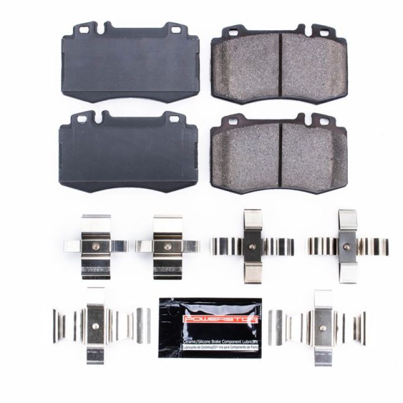 PSB Z23 Evolution Brake Pads - Power Stop 02-04 Mercedes-Benz C32 AMG Front Z23 Evolution Sport Brake Pads w/Hardware