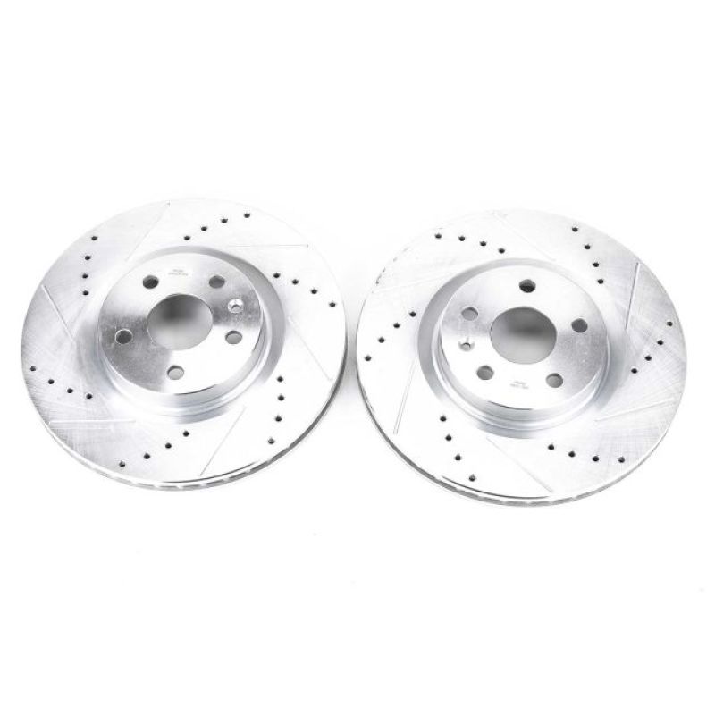 PSB Evolution Drill/Slot Rotor - Power Stop 08-14 Cadillac CTS Front Evolution Drilled & Slotted Rotors - Pair