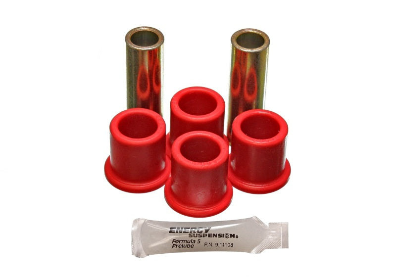 ES Spring/Shackle Bush - Red - Energy Suspension 82-96 Ford F100/F150 2WD Red Rear Frame Shackle Bushing Set