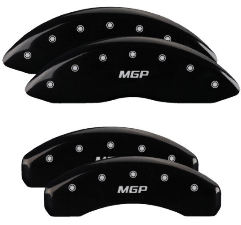 MGP Caliper Covers 4 Standard - MGP 4 Caliper Covers Engraved Front & Rear MGP Black Finish Silver Char 2019 Nissan Armada
