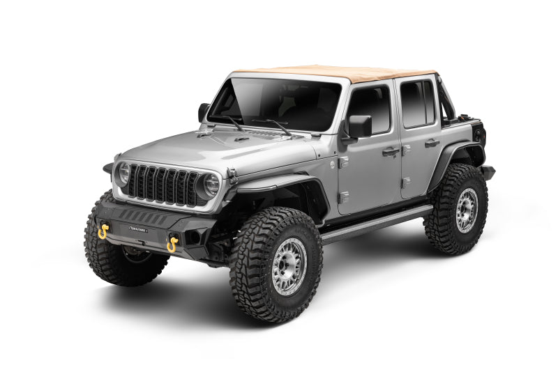 GOR RealTruck VoltStep Running Boards - RealTruck 18-24 Jeep Wrangler 4dr VoltStep Electric Running Board Kit - Bedliner Coating