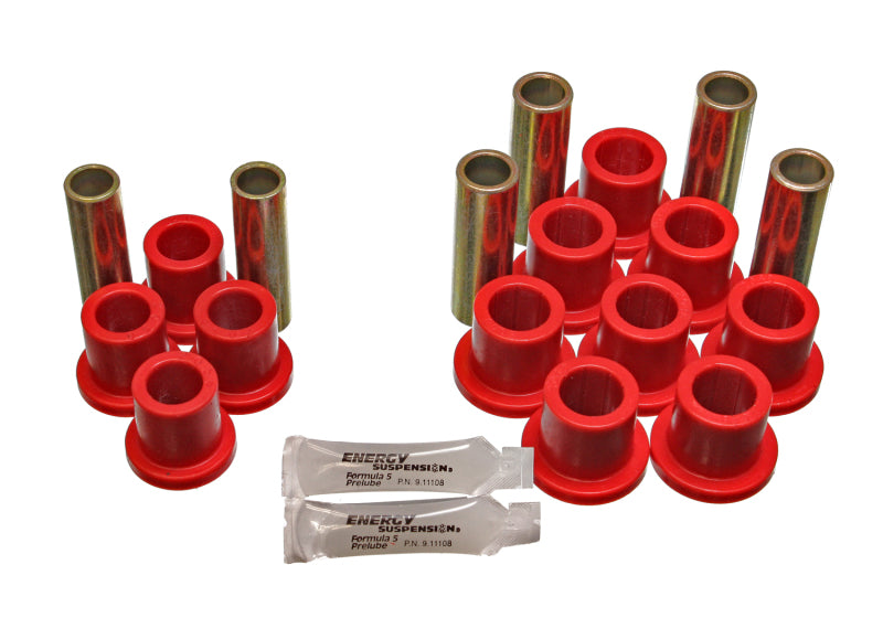 ES Spring/Shackle Bush - Red - Energy Suspension Ford Trk Rear Spring Bushing O.E.M. - Red