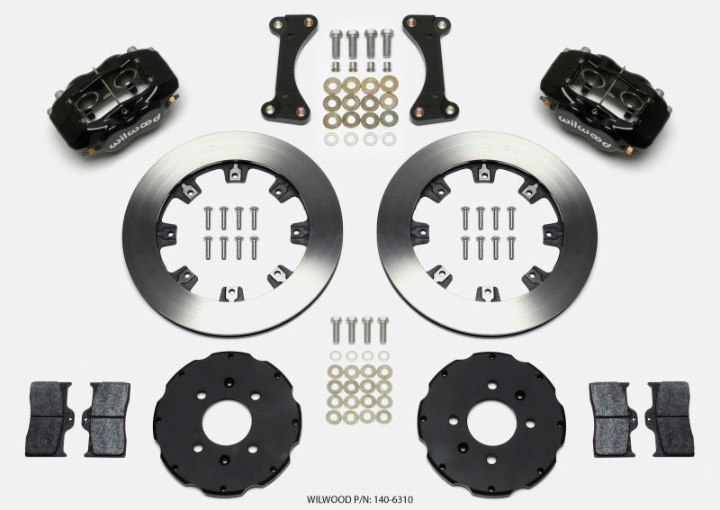 WIL Dynalite Brake Kit - Wilwood Forged Dynalite Front Hat Kit 12.19in 90-99 Civic w/240 mm Disc