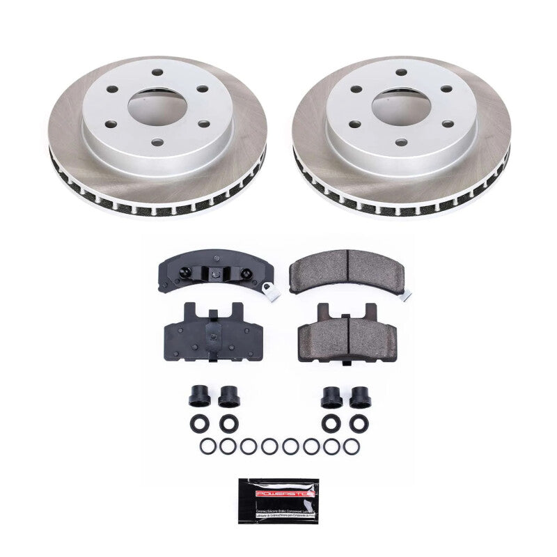 PSB Semi-Coated Rotor Kits - Power Stop 92-00 GMC Yukon Front Semi-Coated Rotor Kit