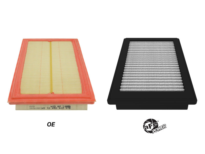 AFE Direct Fit Pro DRY S Air Filter - aFe MagnumFLOW OE Replacement Air Filter w/Pro Dry S Media 15-18 Mercedes C300 (L4-2.0L Turbo)