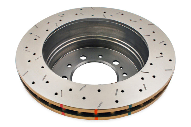DBA 4000 Slot&Drill Rotors - DBA 98-05 Lexus LX 470 / 98+ Toyota Landcruiser 100 Series Rear Drilled & Slotted 4000 Series Rotor