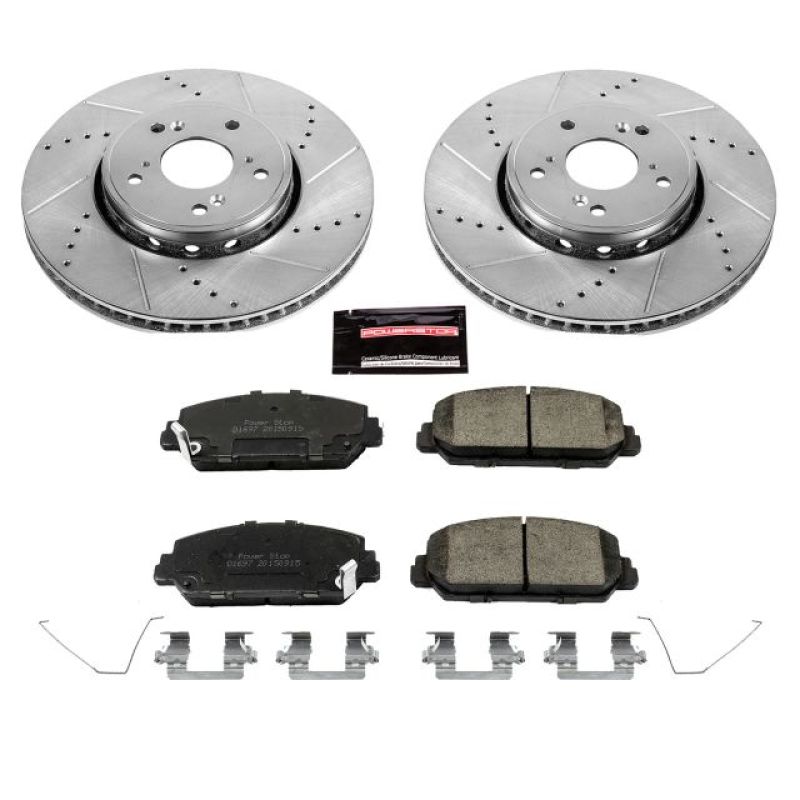 PSB Z23 Evolution Kit - Power Stop 2016 Acura ILX Front Z23 Evolution Sport Brake Kit